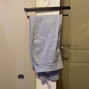 Express Slim Light Gray Cotton-Blend Stretch Suit Pant